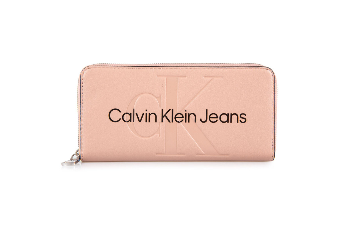 Calvin Klein Sculpted Zip Around Mono Πορτοφόλι (K60K610358 TQU) NUDE